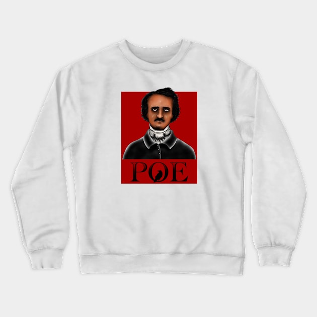 HomeSchoolTattoo Edgar Allan Poe Crewneck Sweatshirt by HomeSchoolTattoo